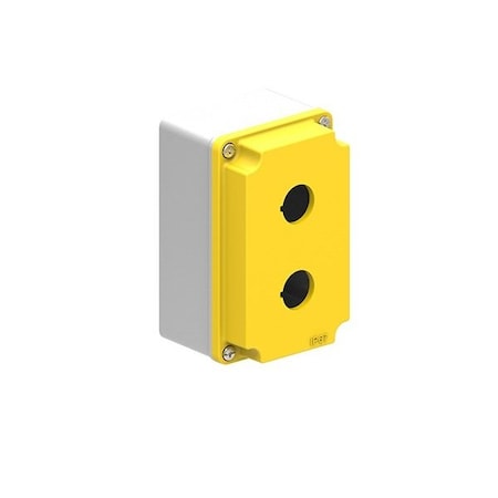 Lovato METAL CONTROL STATION 2 HOLES YELLOW LPZM2A5