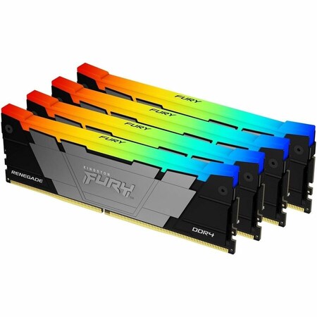 Kingston 32GB 3200MT/S DDR4 CL16 DIMM (KIT OF 4) FURY RENEGADE RGB KF432C16RB2AK4/32