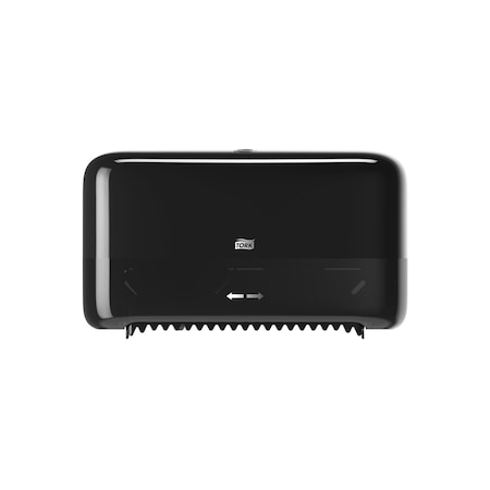 Tork Toilet Paper Dispenser, Plastic, Black 473208