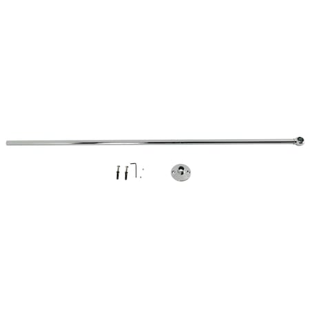 Kingston Brass Shower Curtain Rod Support, Polished Chrome CCS341