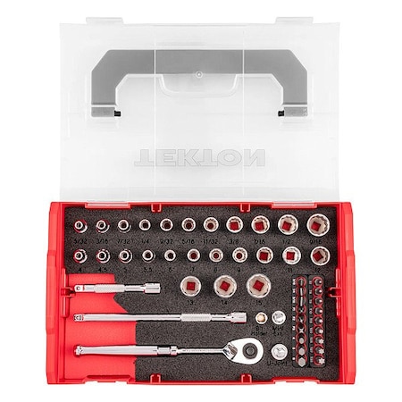 Tekton Socket Set, Steel, 49 Pieces SKT06301