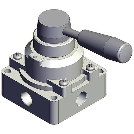 Smc Hand Valve, Exhaust, VH, Three-Position VH301-N02