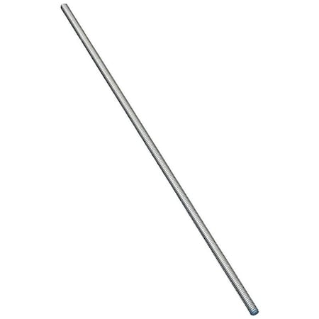 Stanley Threaded Rod, 1420 Thread, 72 in L, A Grade, Steel, Zinc, UNC Thread N179-580