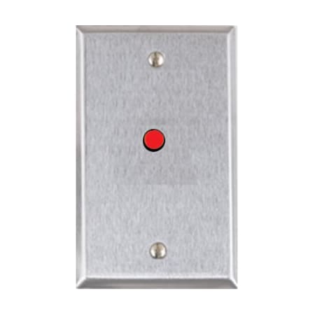 Alarm Controls Wall Plate, Single Gang, Stainless Steel RP-28