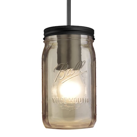 Besa Lighting Besa Milo 4 Pendant, Smoke, Black Finish, 1x 40W MAX E26 Base 1JT-MILO4SM-BK