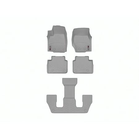 Weathertech Grey, Front, rear, and rear Floorliners 4617821-461696-2-3