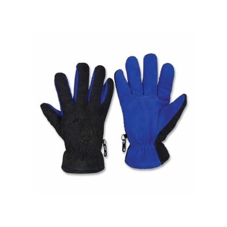 Tillman Winter Gloves with ColdBlock, Lining, Cowhide, Polar Fleece, Large, Blue/Gray, 12PK 724-1584L