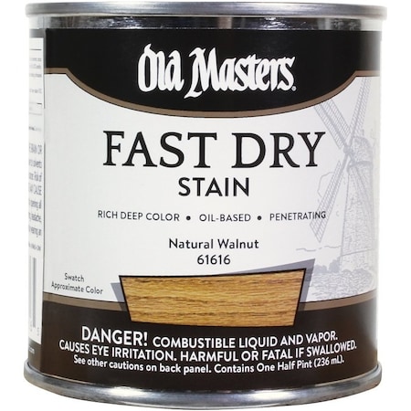 Old Masters .5Pt Fast Dry Stain Natural Walnut 61616