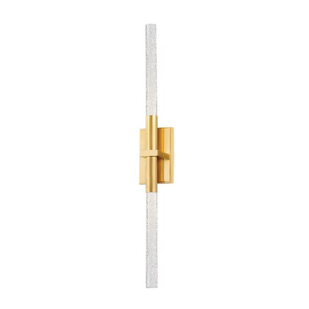 Hudson Valley Lighting Millerton 2 Light Wall Sconce 3 In. Aged Brass 3222-AGB