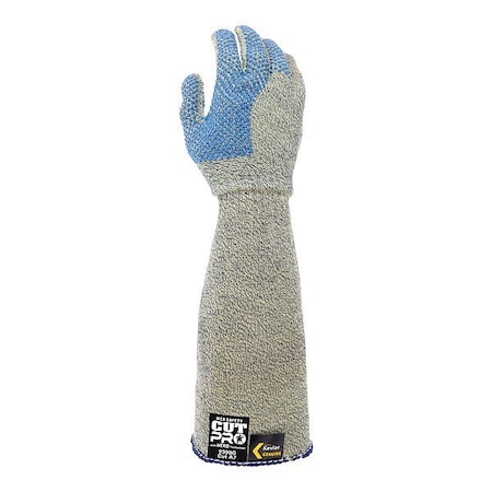 Mcr Safety Knit Gloves, Dotted Palm, Extended 9399GXS