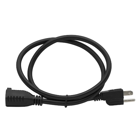 Newhouse Electric 3-foot Black Power Extension Cord EXTCORD3FT-BL