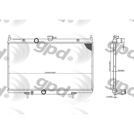 Global Parts Distributors Radiator 13020C