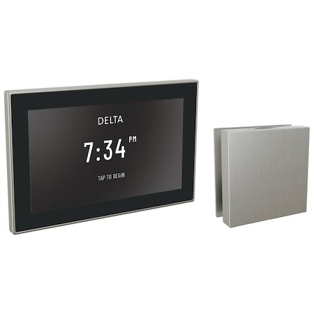 Delta Universal Showering Components Square Digital Steam Package In Lumicoat Stainless 5CH-550L-SS-PR