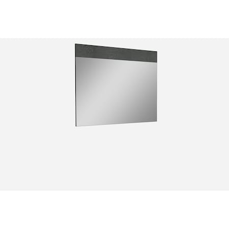 Homeroots 48" Gray Wood Framed Accent Mirror 372086
