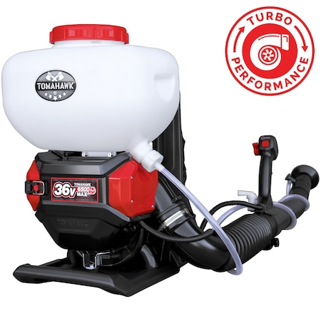 Tomahawk Power 4 Gal Battery Powered Turbo Backpack Mosquito Fogger Sprayer 36V for Pest Control Ticks, Fleas eTMD14-TURBO