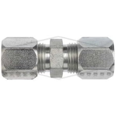 Dixon The Right Connection Flareless Bite Tube Union, 1/4 in Nominal, Male Tube End Style, Steel, Domestic FLC2403-04
