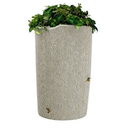 Good Ideas Impressions Bark 90 Gallon Rain Saver - Sandstone IMP-C90-SAN
