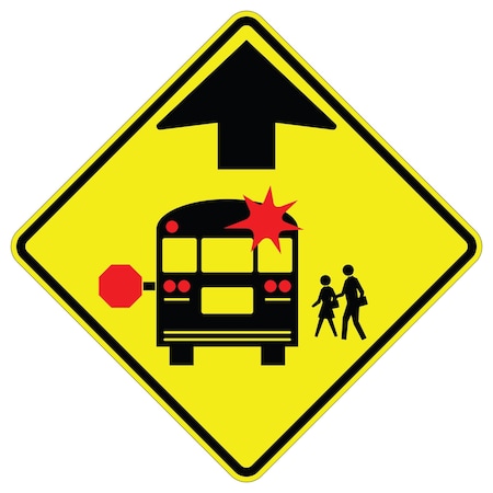 Sign Solutions Usa Traffic Sign, 36 in Width, Aluminum Sign, Diamond DUS10HYE3636S3-1