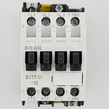 Brah Electric , Direct Replacement 12A 600V 3P with 110/120VAC Closing Coil for World Series Contactor 3TF31 B3TF31