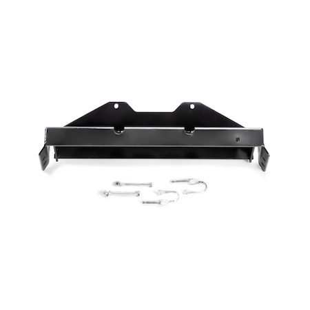 Warn Snow Plow Mount Front Kit; For WARN UTV Front Plow System; Powder Coated; Black; Steel 108758