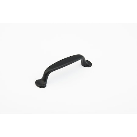 Schaub 4in Center to Center Country Cabinet Pull Flat Black Finish 742-FB