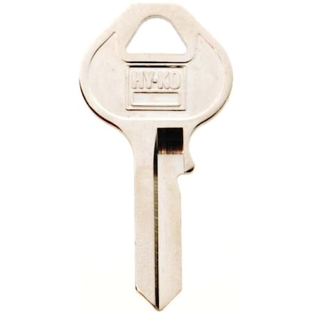 Hy-Ko Key Blank, Brass, Nickel, For: Master Locks and Padlocks 11010M10