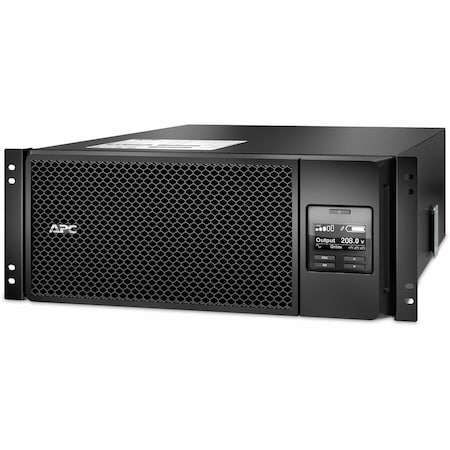 Apc UPS System, 6000VA, Online/Double Conversion, Out: 208/240V AC In: 208/240V AC SRT6KRMXLT