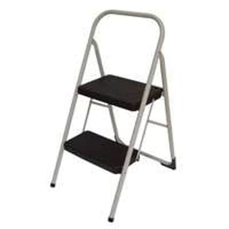 Cosco Folding Step Stool, 34646 in H, 200 lb, Black 11565CGGL4