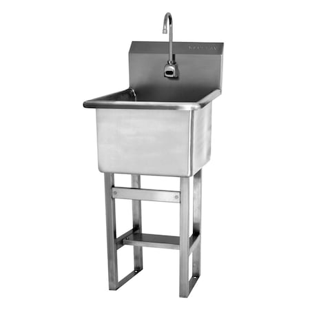 Sani-Lav Utility Sink, 21"x21.5"x45.5", SS U1818B-0.5