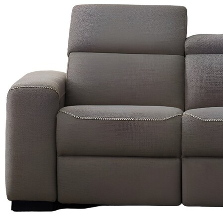 Homeroots 89" Brown Reclining Sofa With Black Legs 480912