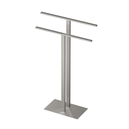 Gatco Modern Floor Towel Stand, Satin Nickel 1552SN