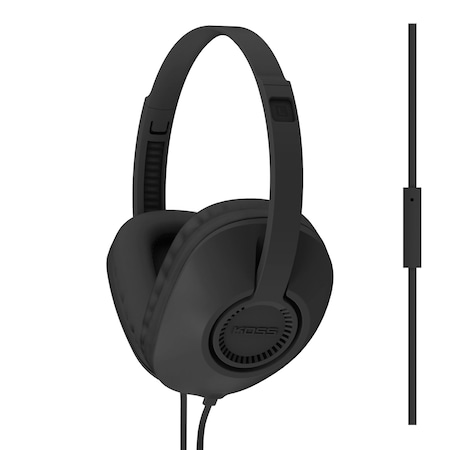 Koss Over-Ear Headphones with Microphone and In-Line Remote, UR23i, Black 195223.101