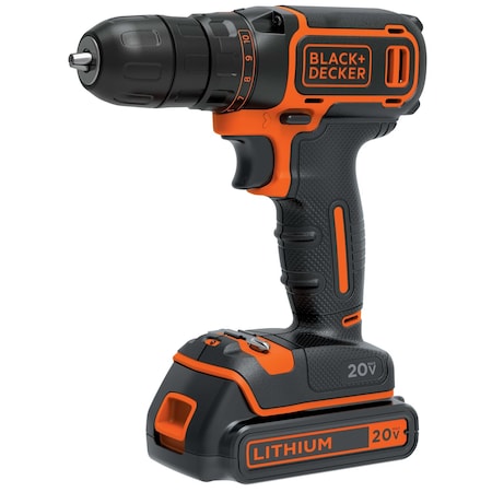 Black & Decker 20V MAX* Lithium Drill/Driver BDCDD120C