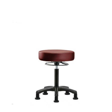 Blue Ridge Ergonomics Vinyl Mini-Stool, Med Bench, Glides, Borscht BR-VMBMS-RG-NF-RG-8815
