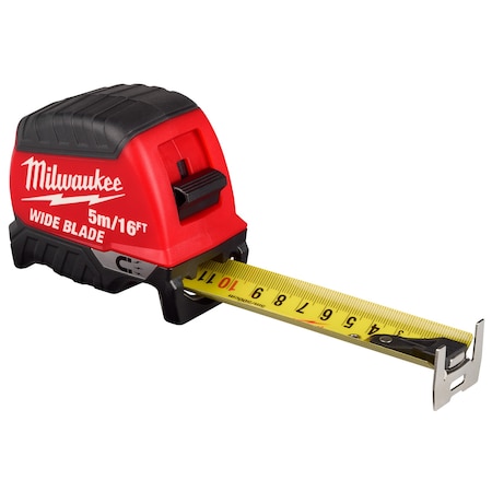 Milwaukee Tool 5m/16ft Wide Blade Magnetic Tape Measure 48-22-1217M