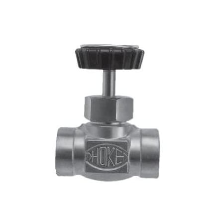 Hoke 3900 Series: Integral Bonnet Needle Valves, 1/2in FNPT x  1/2in FNPT, 5000 PSI 3952F8Y