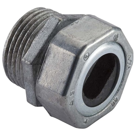 Halex Conduit Fitting Connector, Compression; Threaded, Die Cast Zinc 10420/10520
