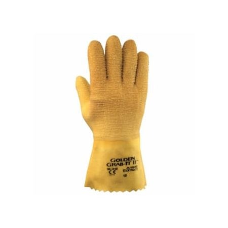 Edge Gloves, 16-312, Size 10, Grey/Yellow, 12PK 012-16-312-10