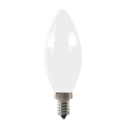 Feit Electric BPCTF60927CAFIL2 LED Bulb, Decorative, B10 Lamp, 60 W Equivalent, E12 Lamp Base, Dimmable BPCTF60927CAFIL/2