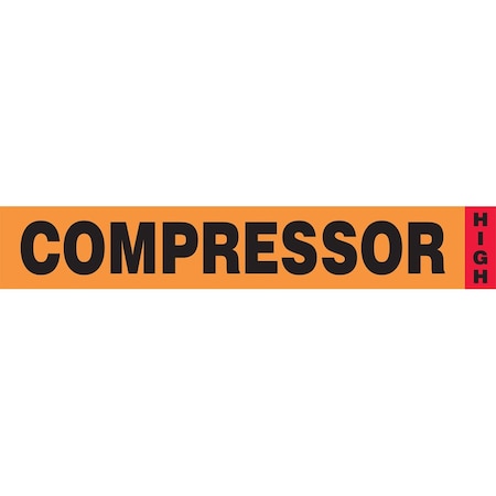 Accuform IIAR COMPONENT MARKER COMPRESSORHIGH RAC731
