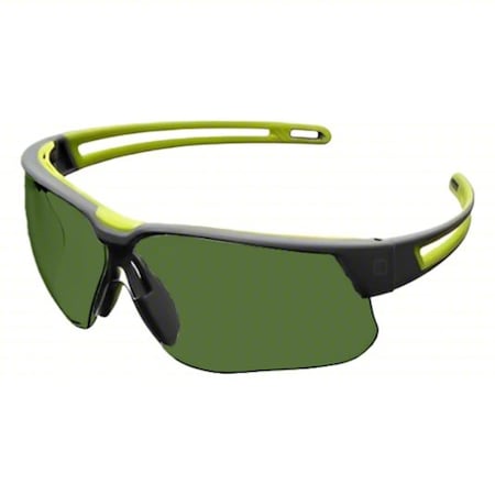 Uvex Semi-Rimless Safety Glasses w/Black Frame, IR Filter Shade 3.0 Lens and Hydroshield Coating AS01IR3HS