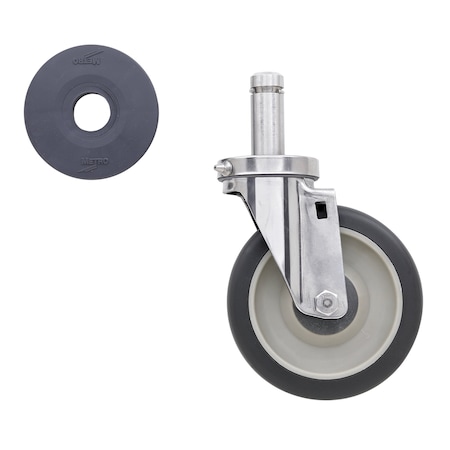 Super Erecta Caster, 5", Polyurethane 5MPGSA