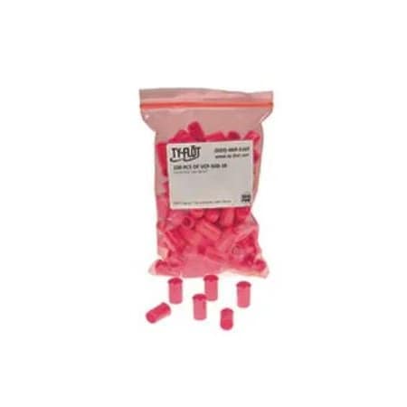 Ty-Flot Tube Cap, 1.312 in, Pink, PK600 VC131224PK