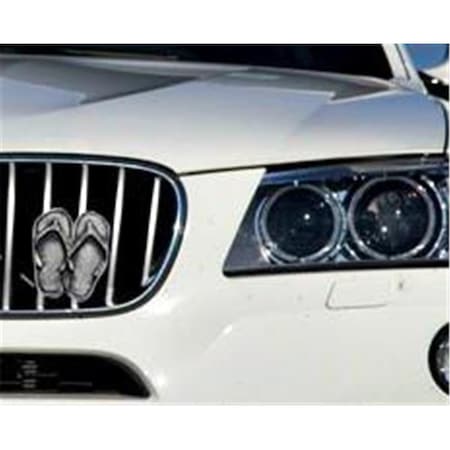 Araba Vector Flip Flops Antique Nickel Ornament, 4.5 x 3.75 in. AR159913