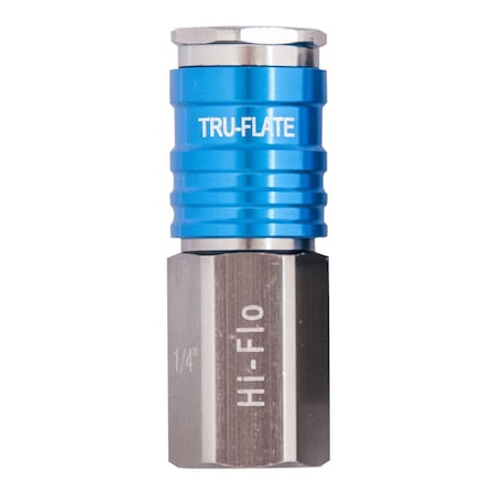 Tru-Flate HiFlo Coupler T6 Aluminum 0.25 in. FNPT 1673532