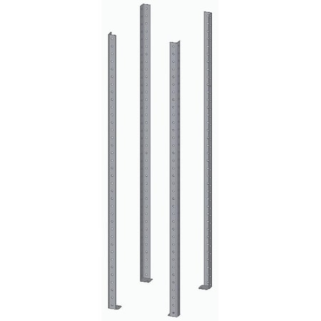 Pucel Extra set of 4 posts to expand knock down adjustable racks DR-P-72 POSTS (set of 4)