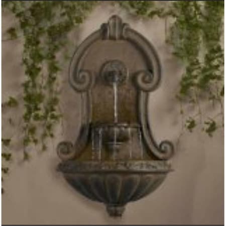 First Floor Designs Muro Elegante Copper Finish Wall Fountain FI2593734