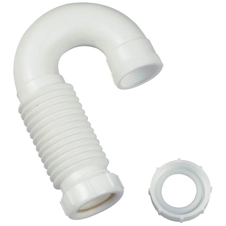 Danco Danco 51066 J-bend Trap, 1-1/2 in Slip Joint, White 51066