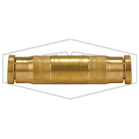 Dixon Push-In Union, 1/4 in Nominal, Tube, Brass, Domestic 628