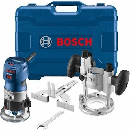 Bosch Router, Electric, 1-1/4" HP, 7A, 120V GKF125CEPK